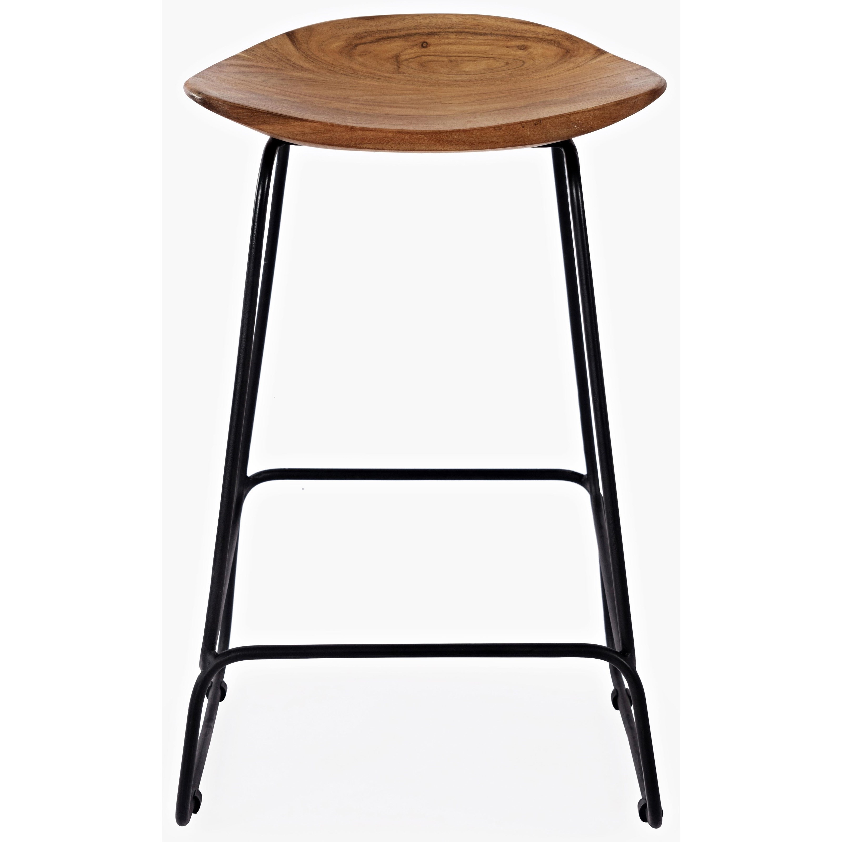 Live Edge Natural Backless counter height barStool Walker's Furniture